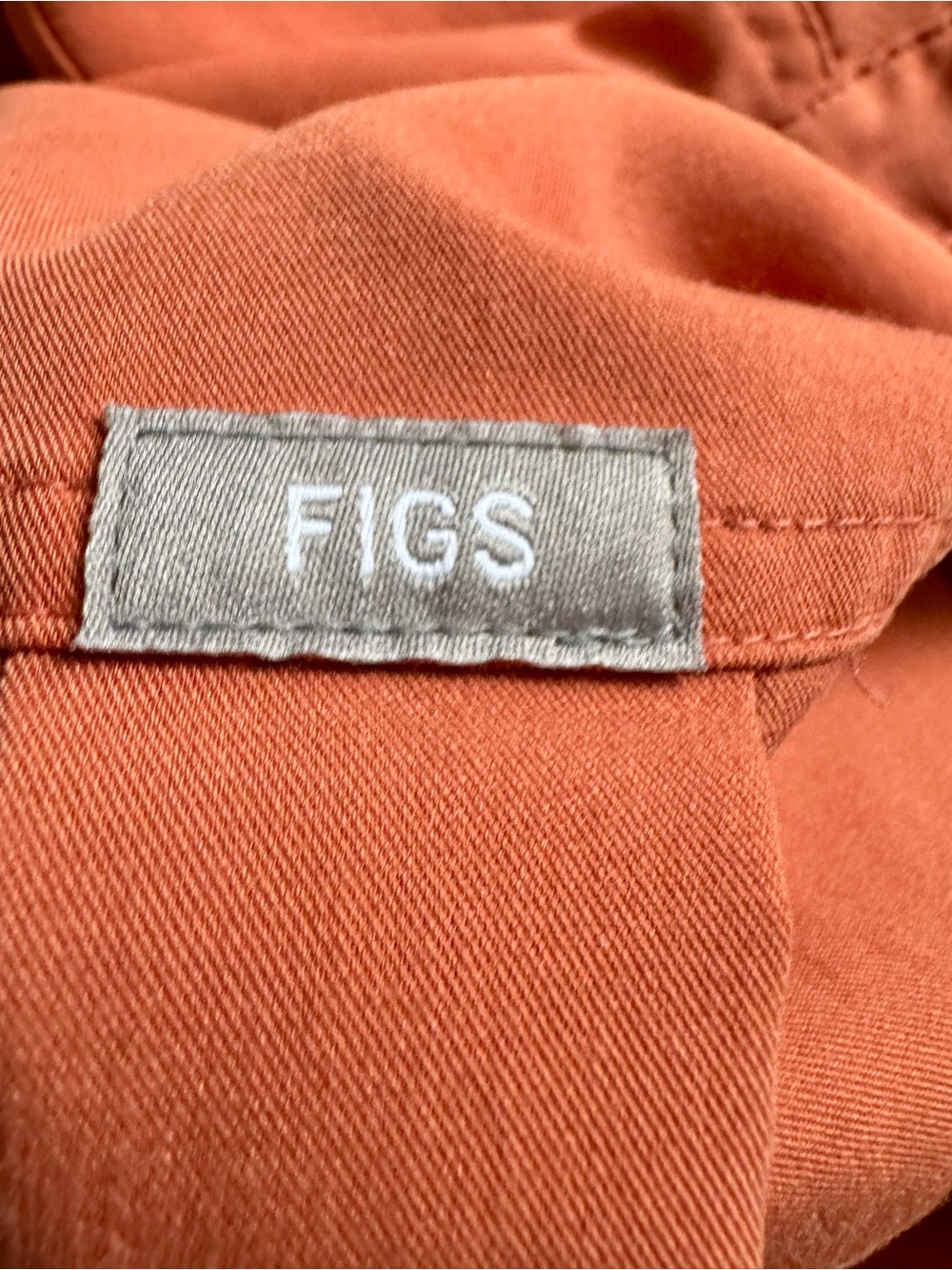 FIGS Rafaela Women’s Terracotta Orange Sleeveless Scrub Top Size Small Nursecore - Picture 4 of 4